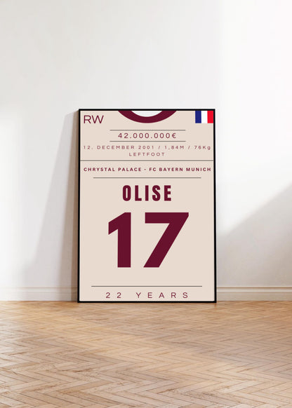 Olise zum FC Bayern | PitchPrint